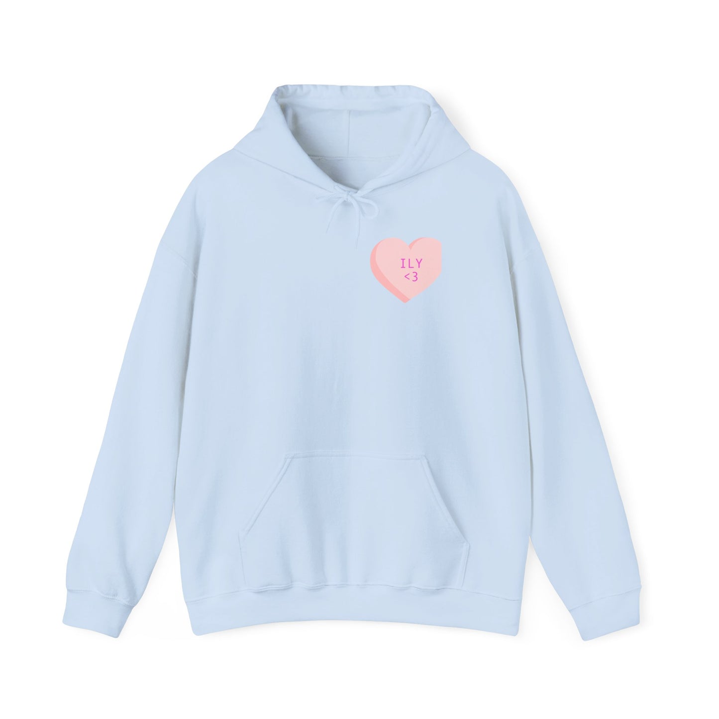 Love You Inscription Hoodie