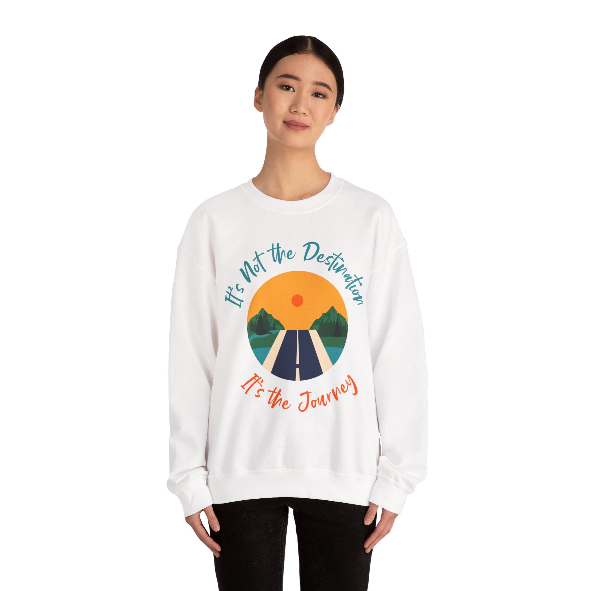 Copy of Inspirational Journey Sweatshirt, Cozy Crewneck, Travel Gift, Motivational Style, Perfect for Road Trips