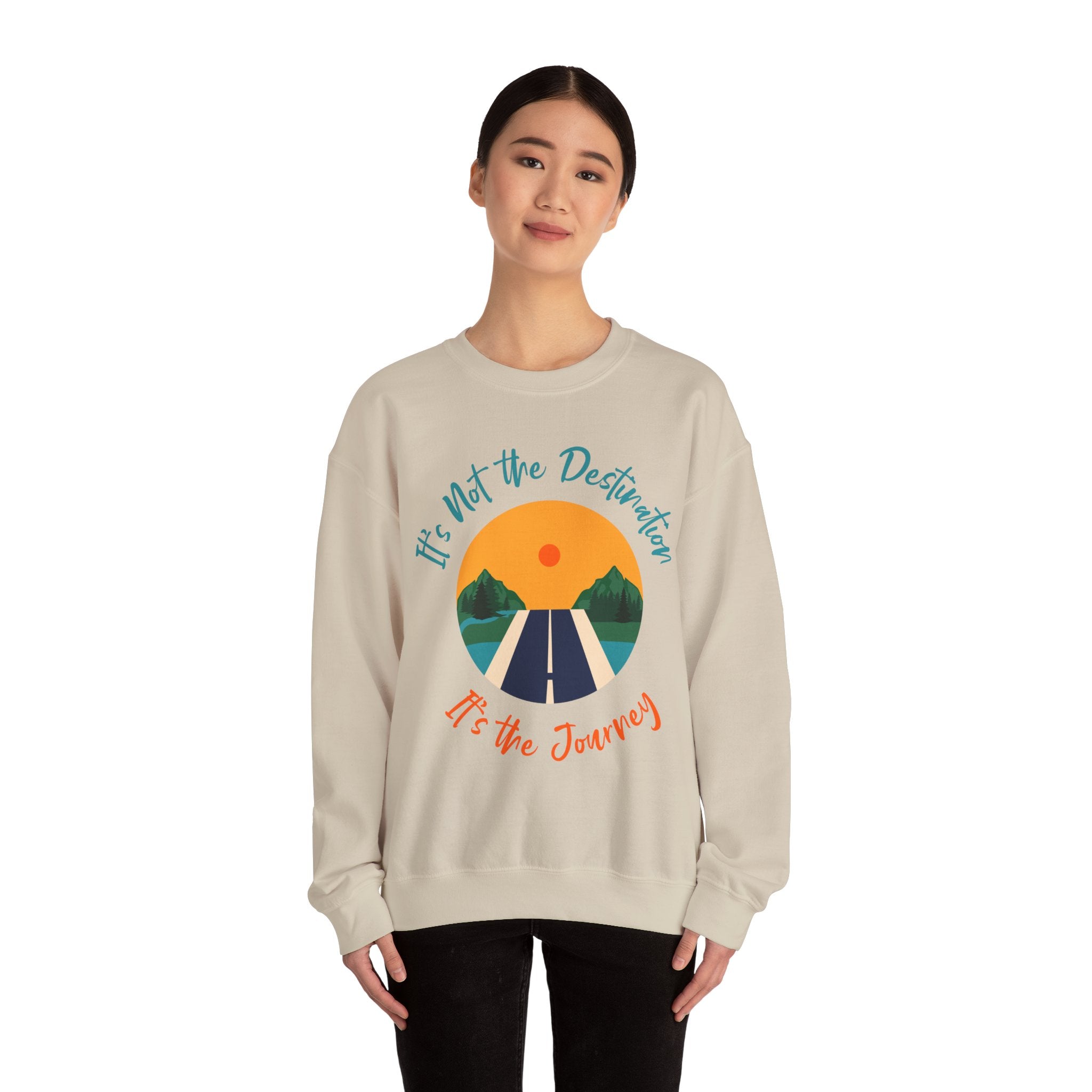 Copy of Inspirational Journey Sweatshirt, Cozy Crewneck, Travel Gift, Motivational Style, Perfect for Road Trips