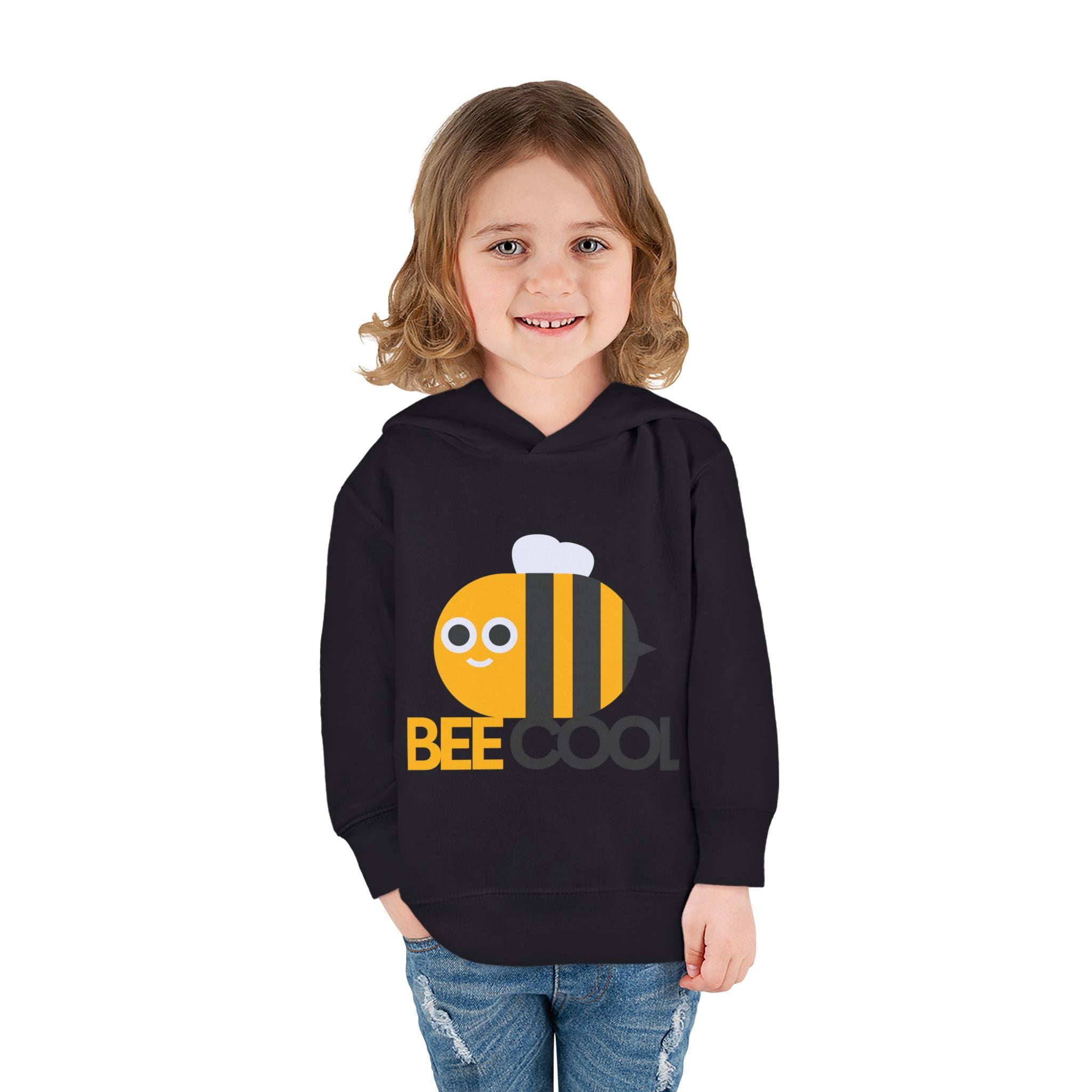 Cute Bee Cool Toddler Fleece Hoodie