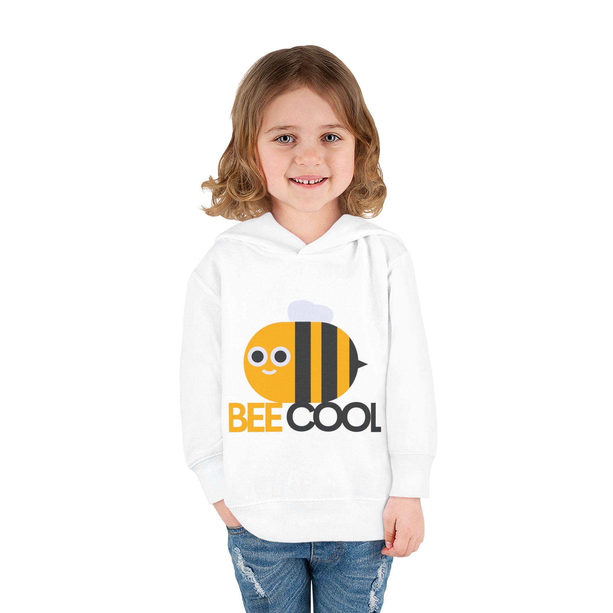 Cute Bee Cool Toddler Fleece Hoodie