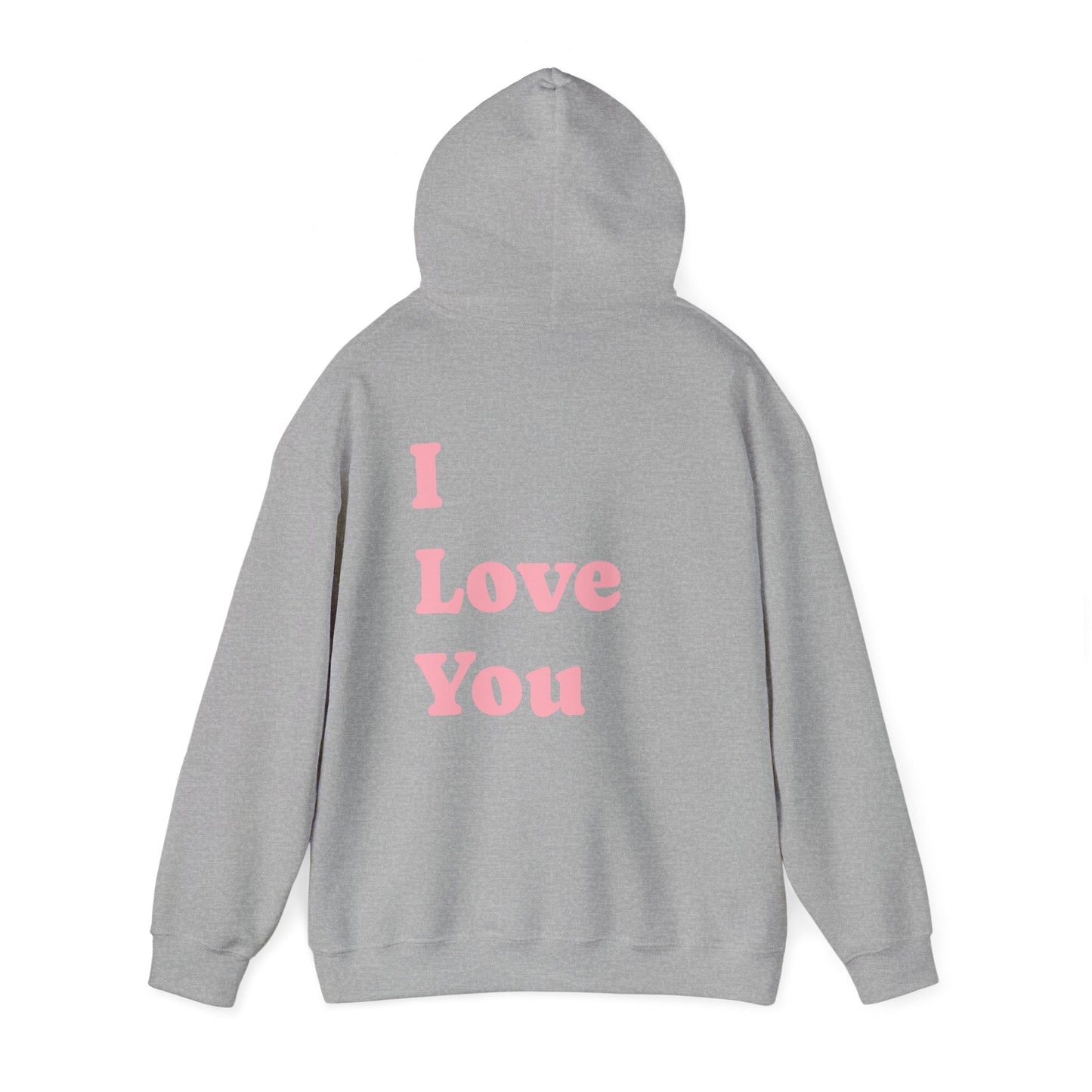 Love You Inscription Hoodie