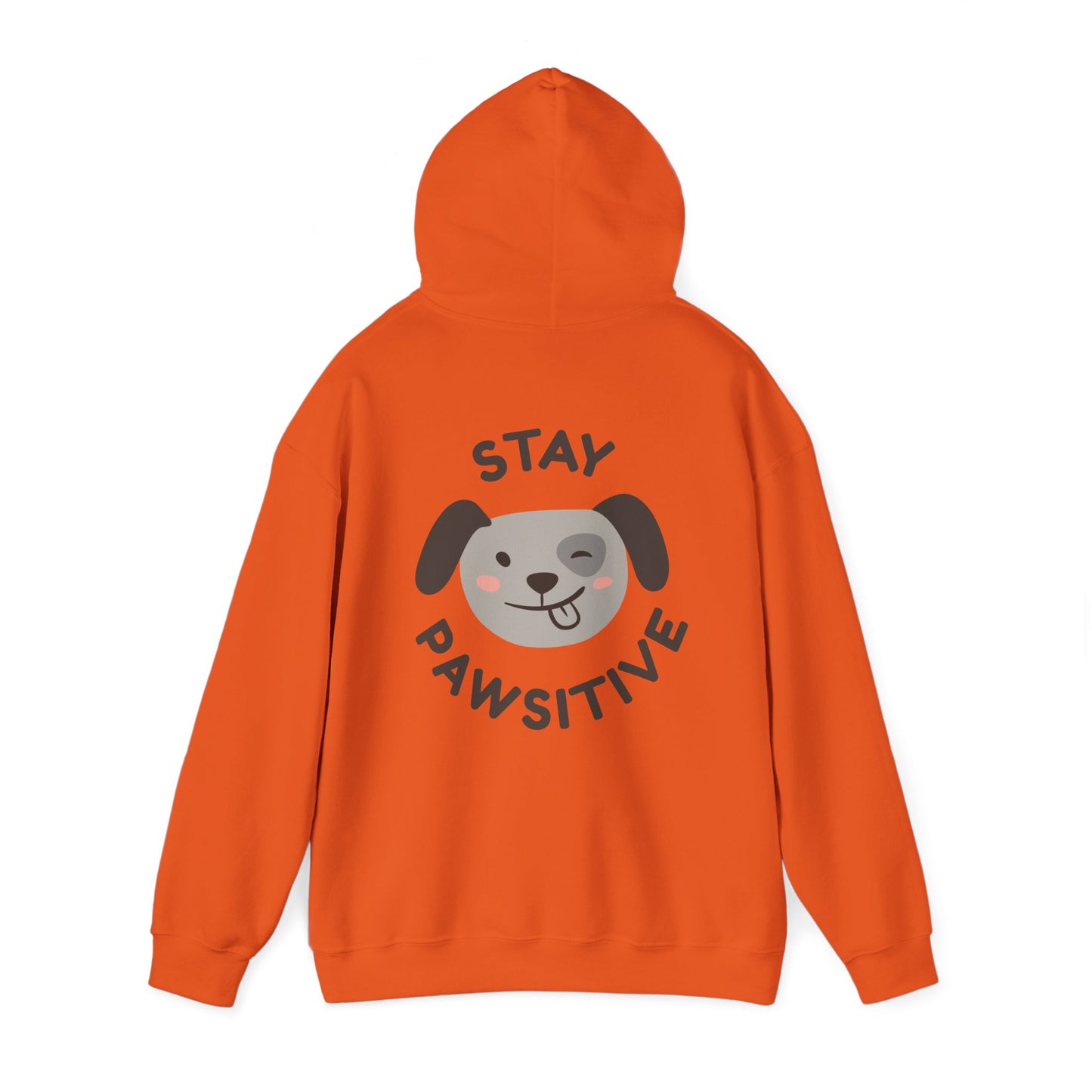 "Stay Pawsitive" Unisex Hooded Sweatshirt