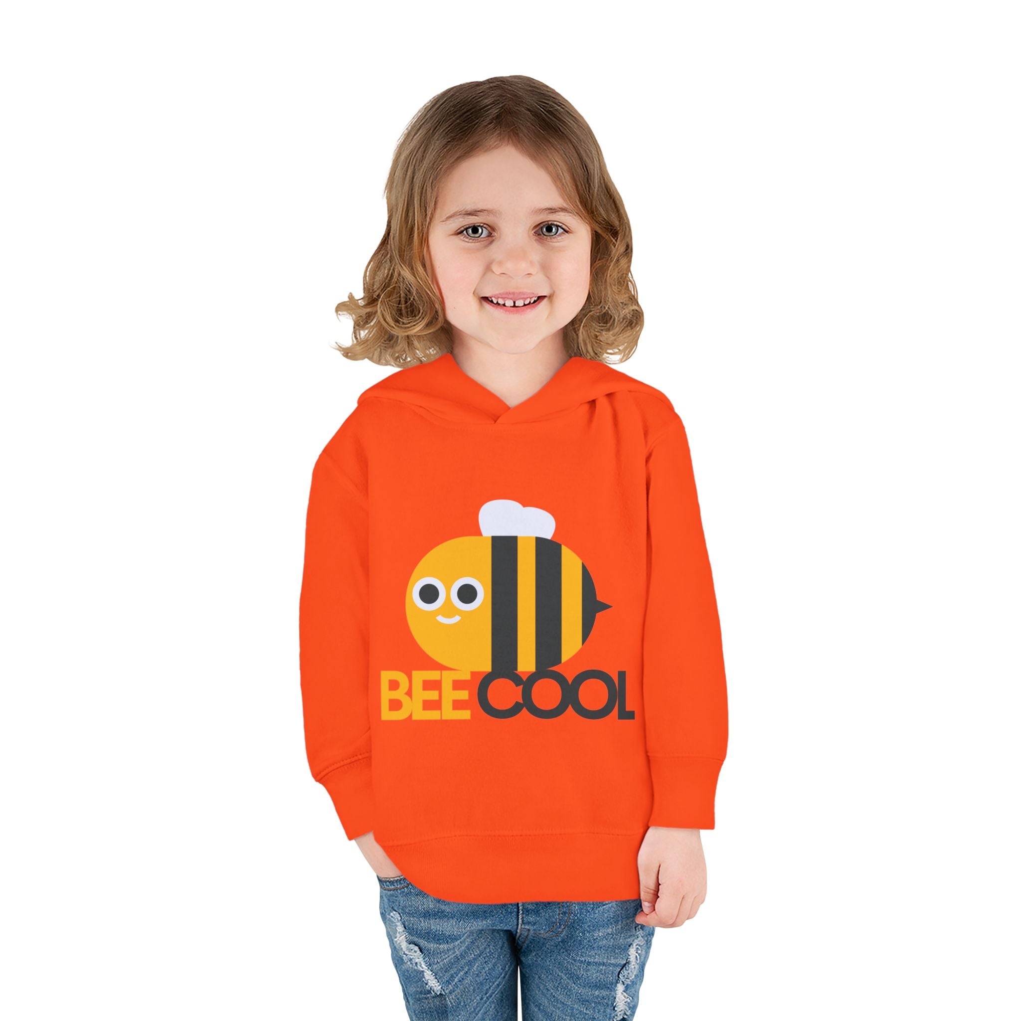 Cute Bee Cool Toddler Fleece Hoodie