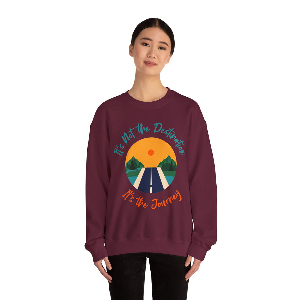 Copy of Inspirational Journey Sweatshirt, Cozy Crewneck, Travel Gift, Motivational Style, Perfect for Road Trips