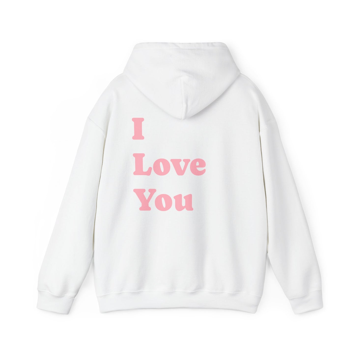 Love You Inscription Hoodie