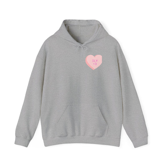 Love You Inscription Hoodie