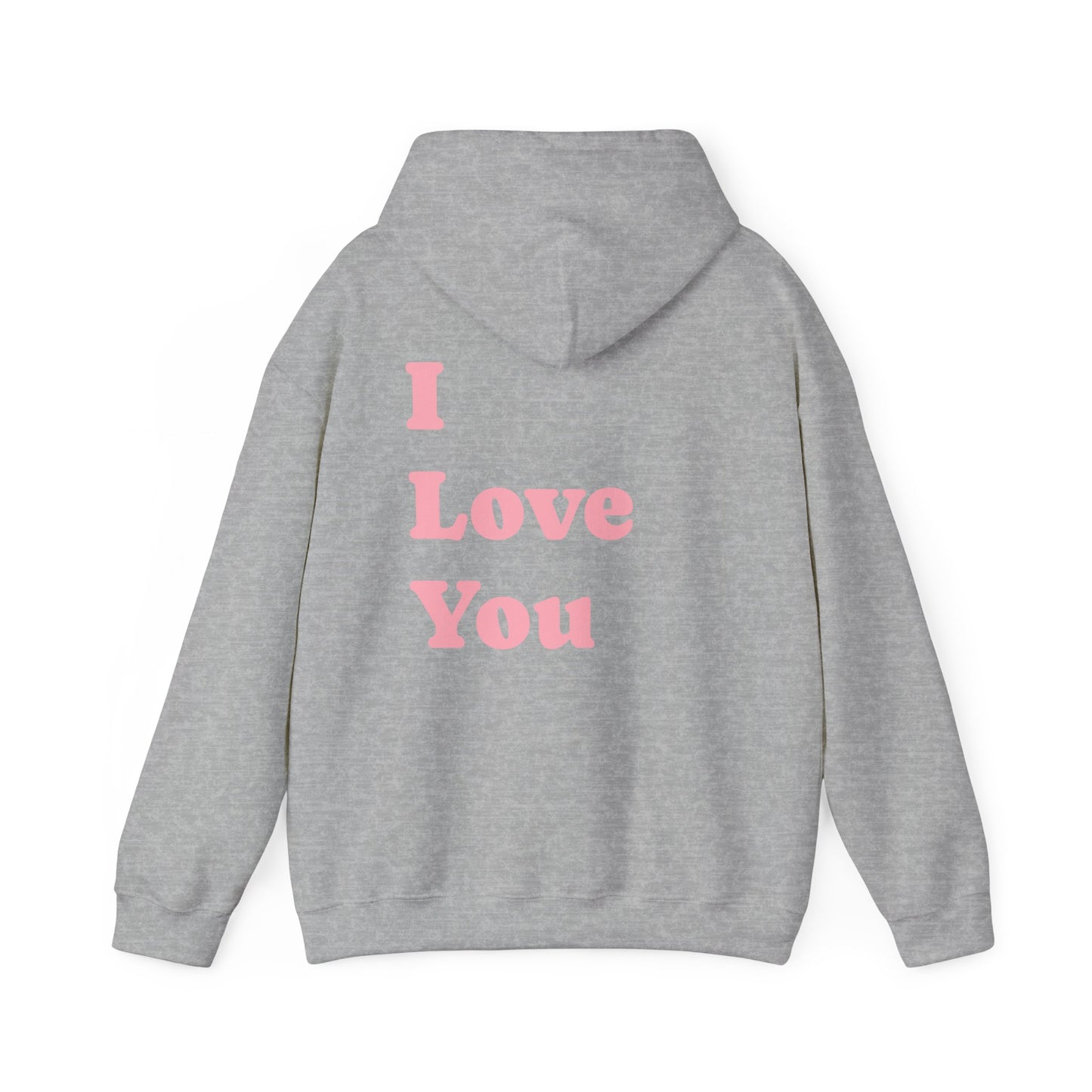 Love You Inscription Hoodie