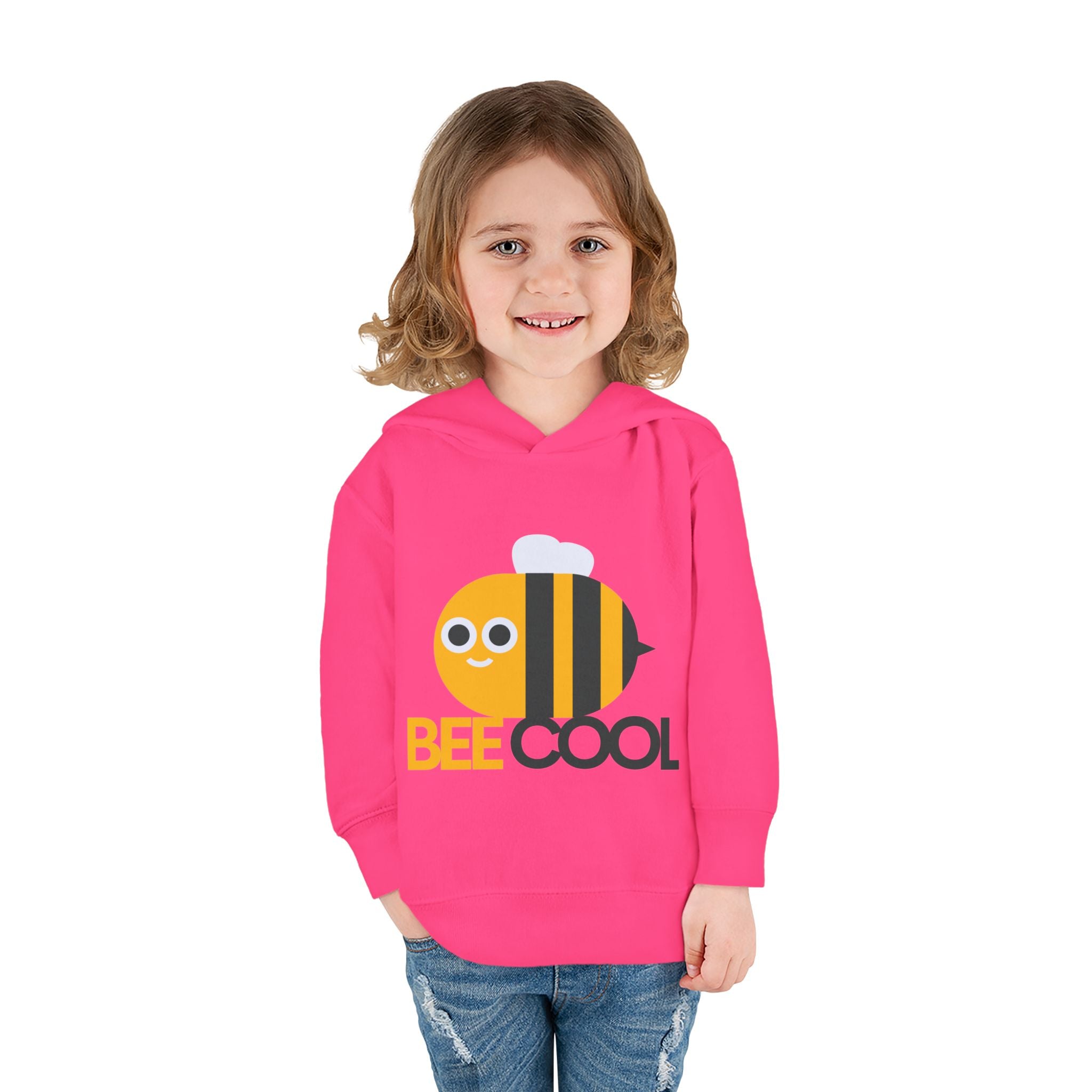 Cute Bee Cool Toddler Fleece Hoodie