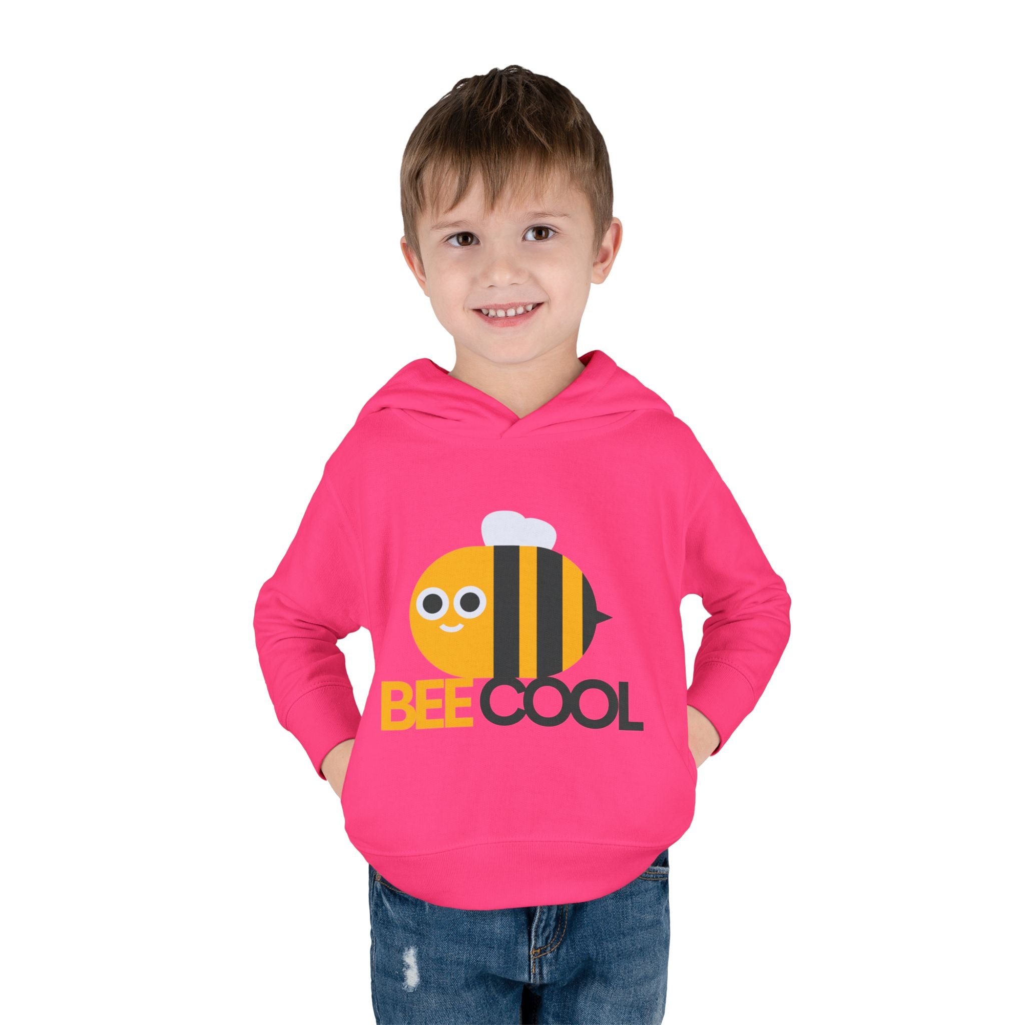Cute Bee Cool Toddler Fleece Hoodie