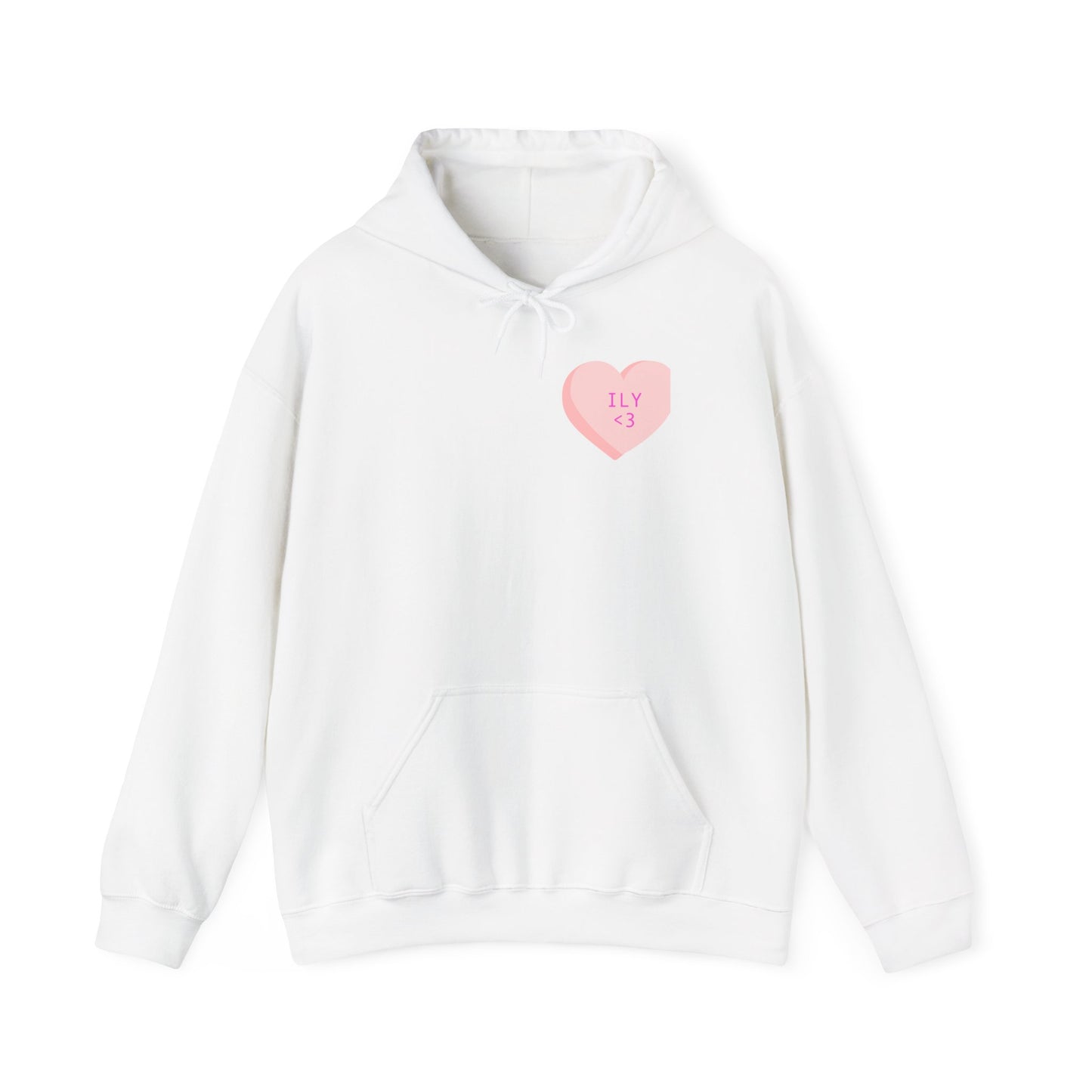 Love You Inscription Hoodie