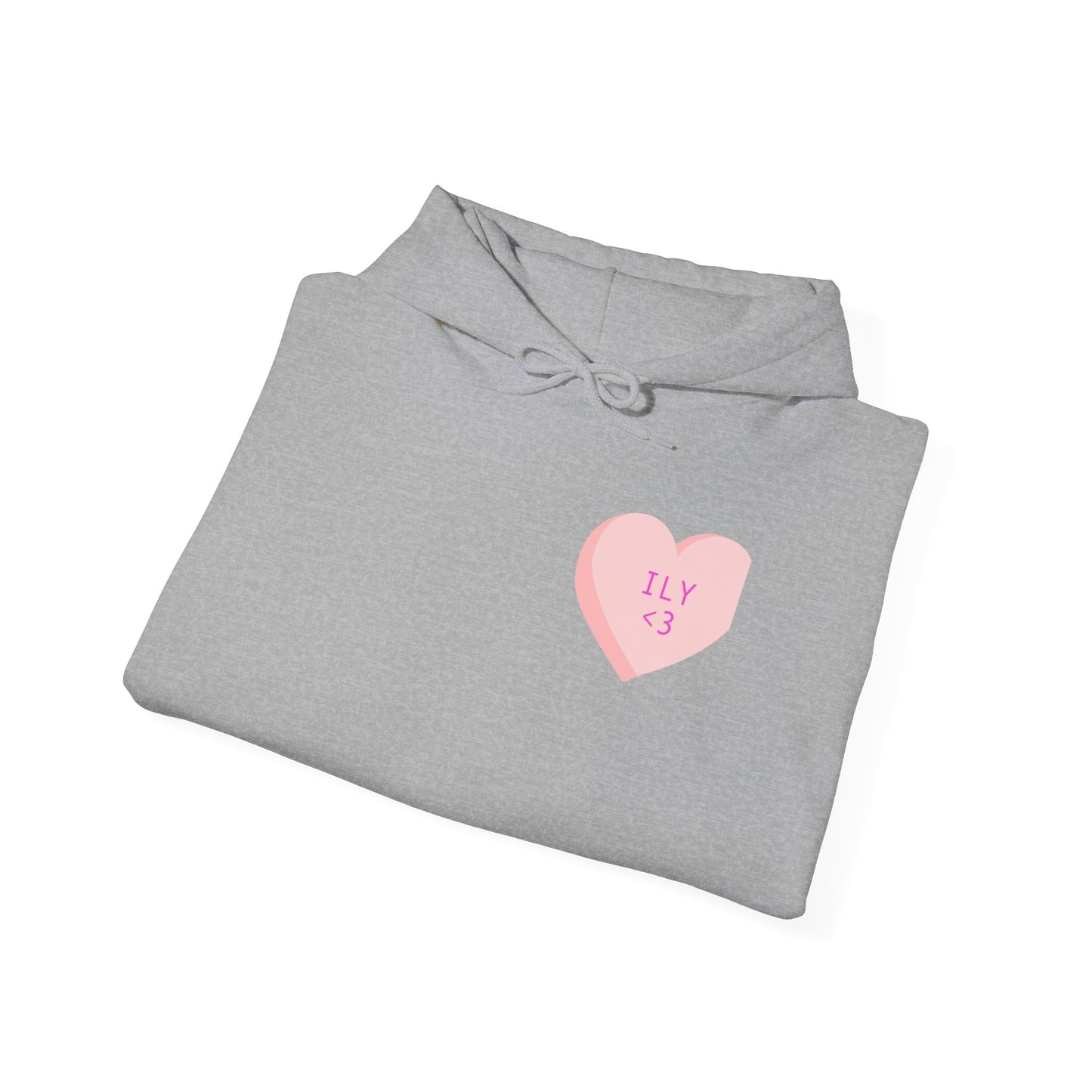 Love You Inscription Hoodie