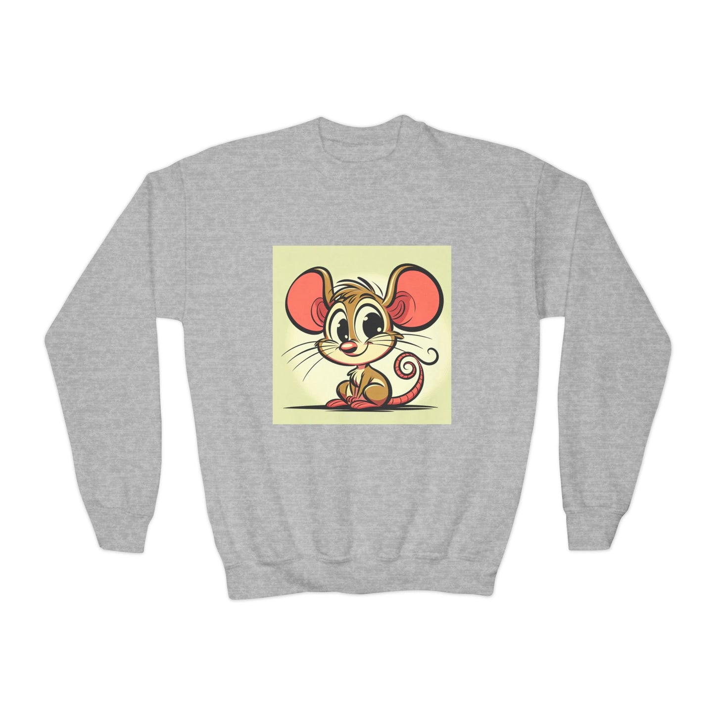 Youth Crewneck Mouse Character Sweatshirt