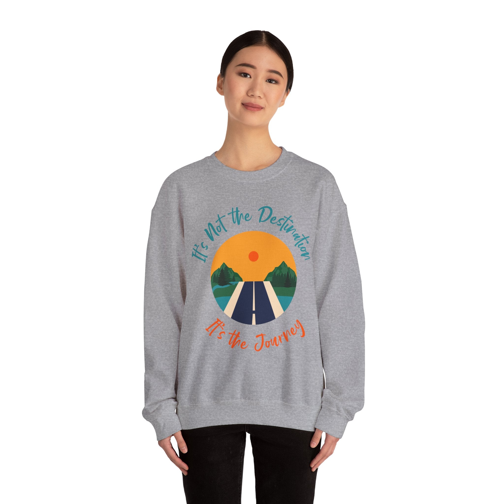 Copy of Inspirational Journey Sweatshirt, Cozy Crewneck, Travel Gift, Motivational Style, Perfect for Road Trips