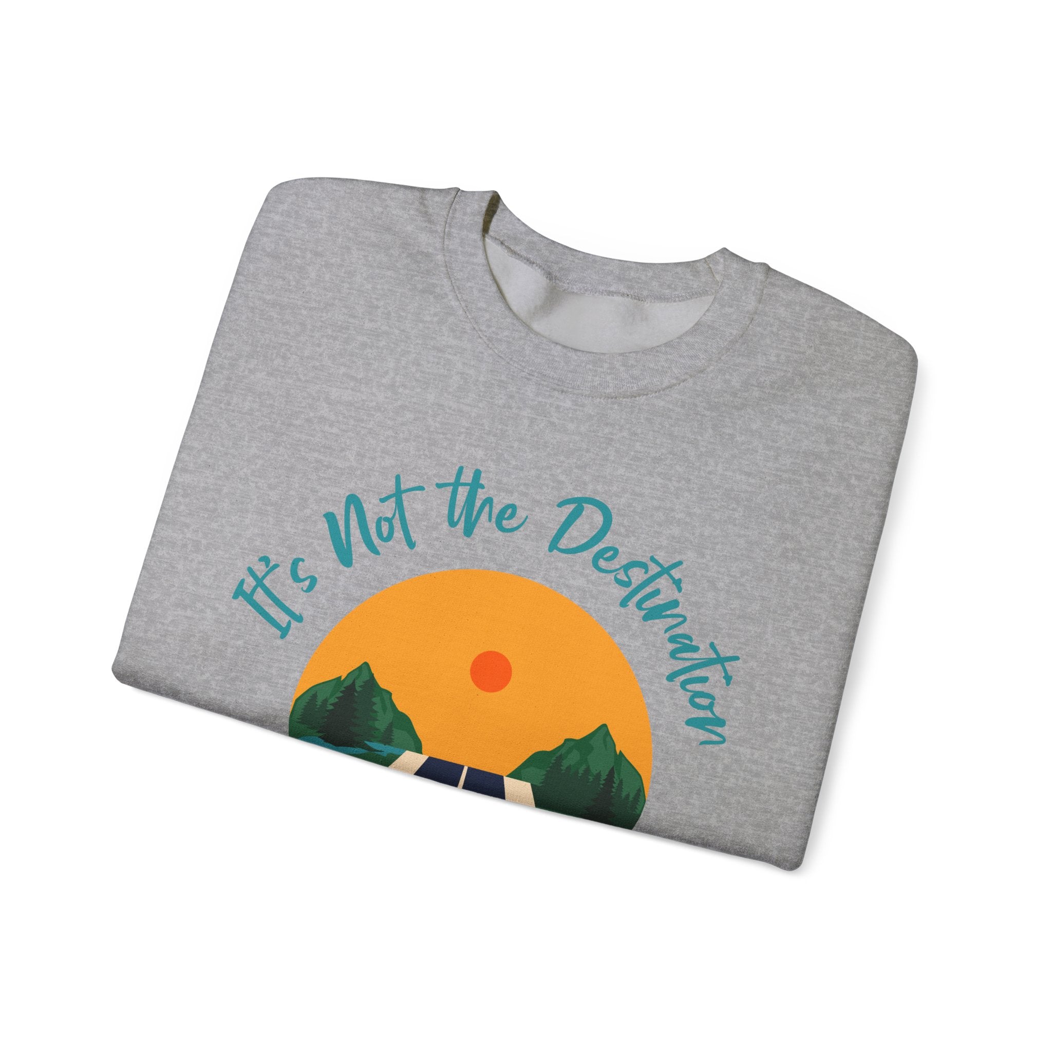 Copy of Inspirational Journey Sweatshirt, Cozy Crewneck, Travel Gift, Motivational Style, Perfect for Road Trips