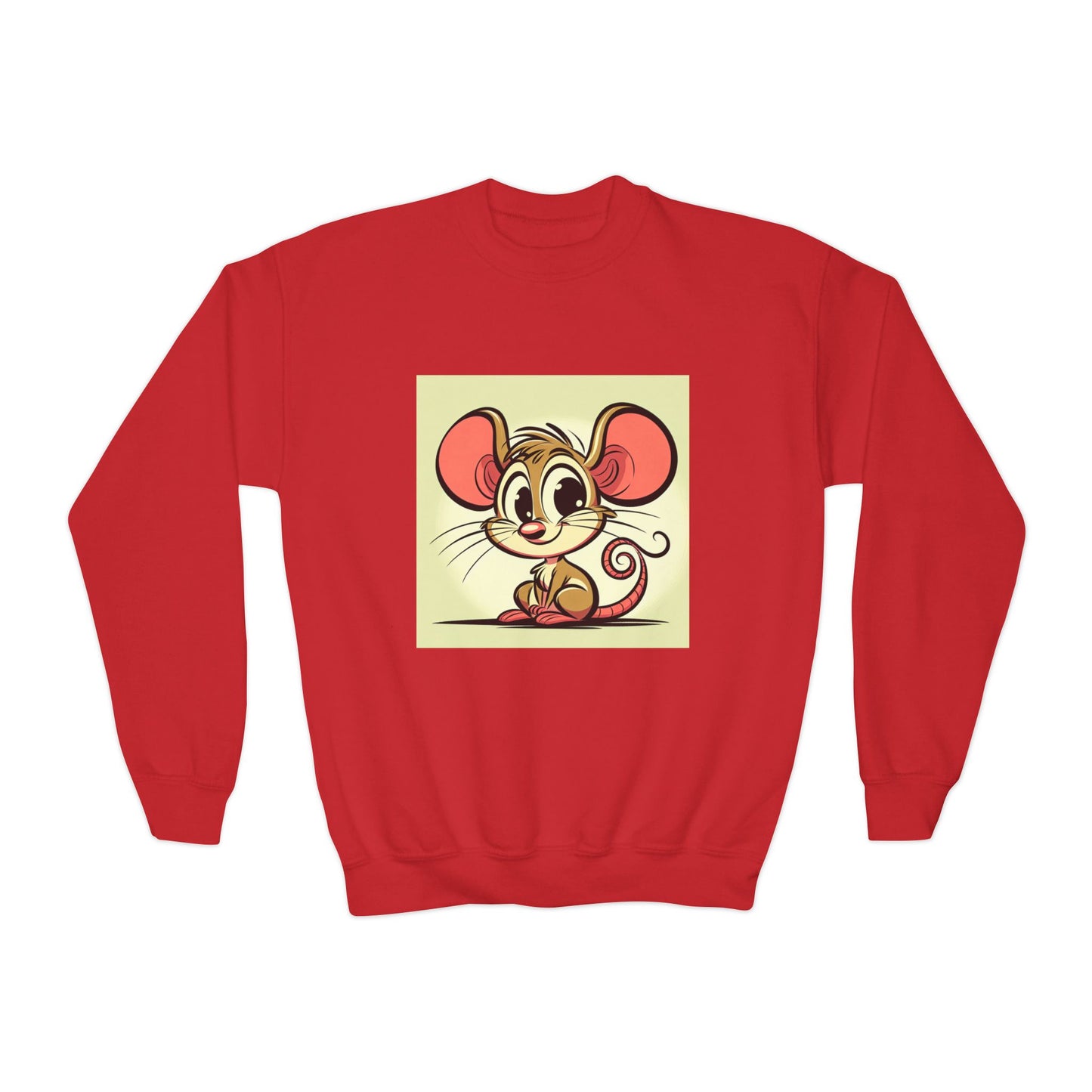 Youth Crewneck Mouse Character Sweatshirt