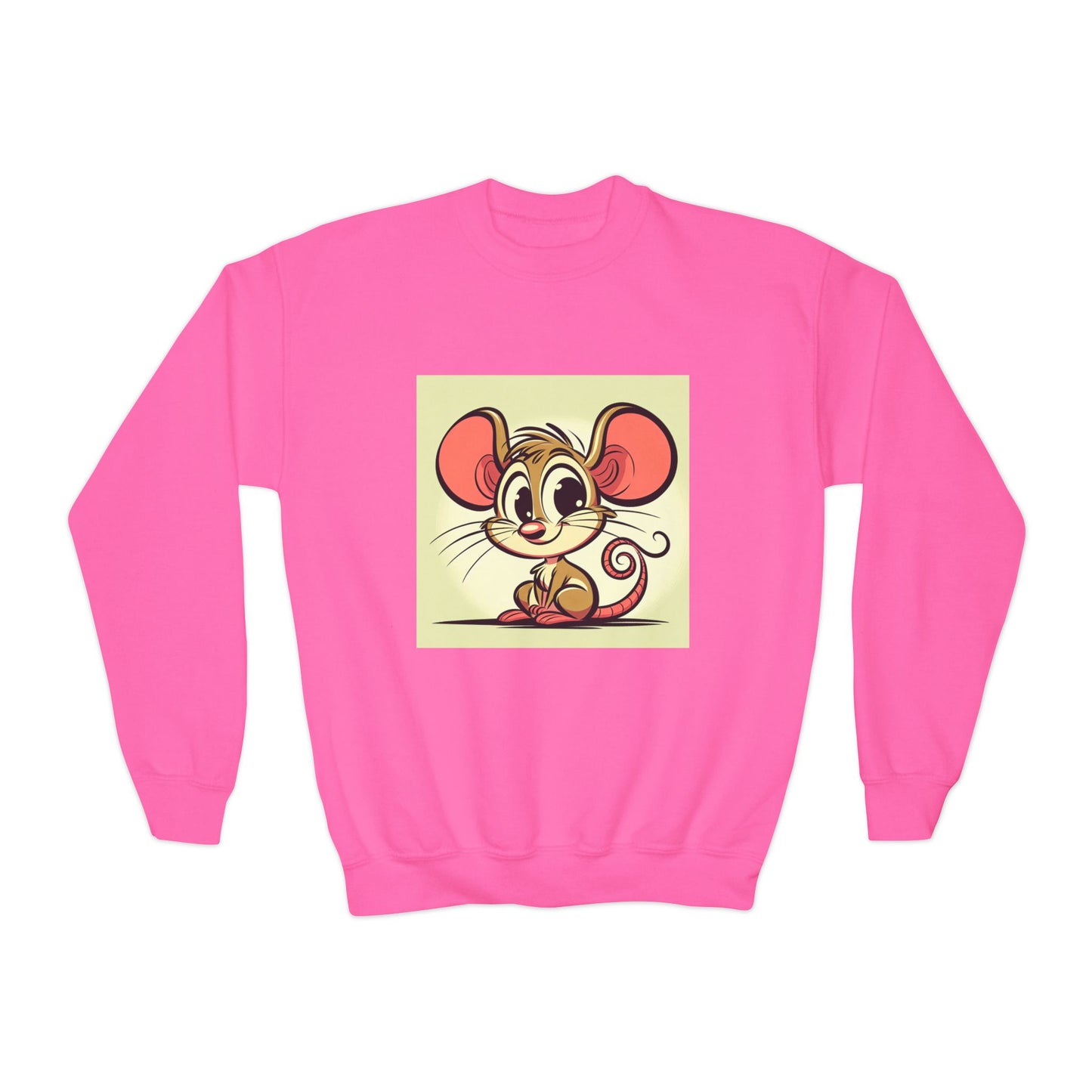 Youth Crewneck Mouse Character Sweatshirt