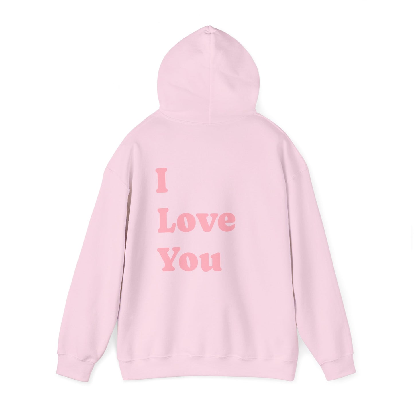 Love You Inscription Hoodie