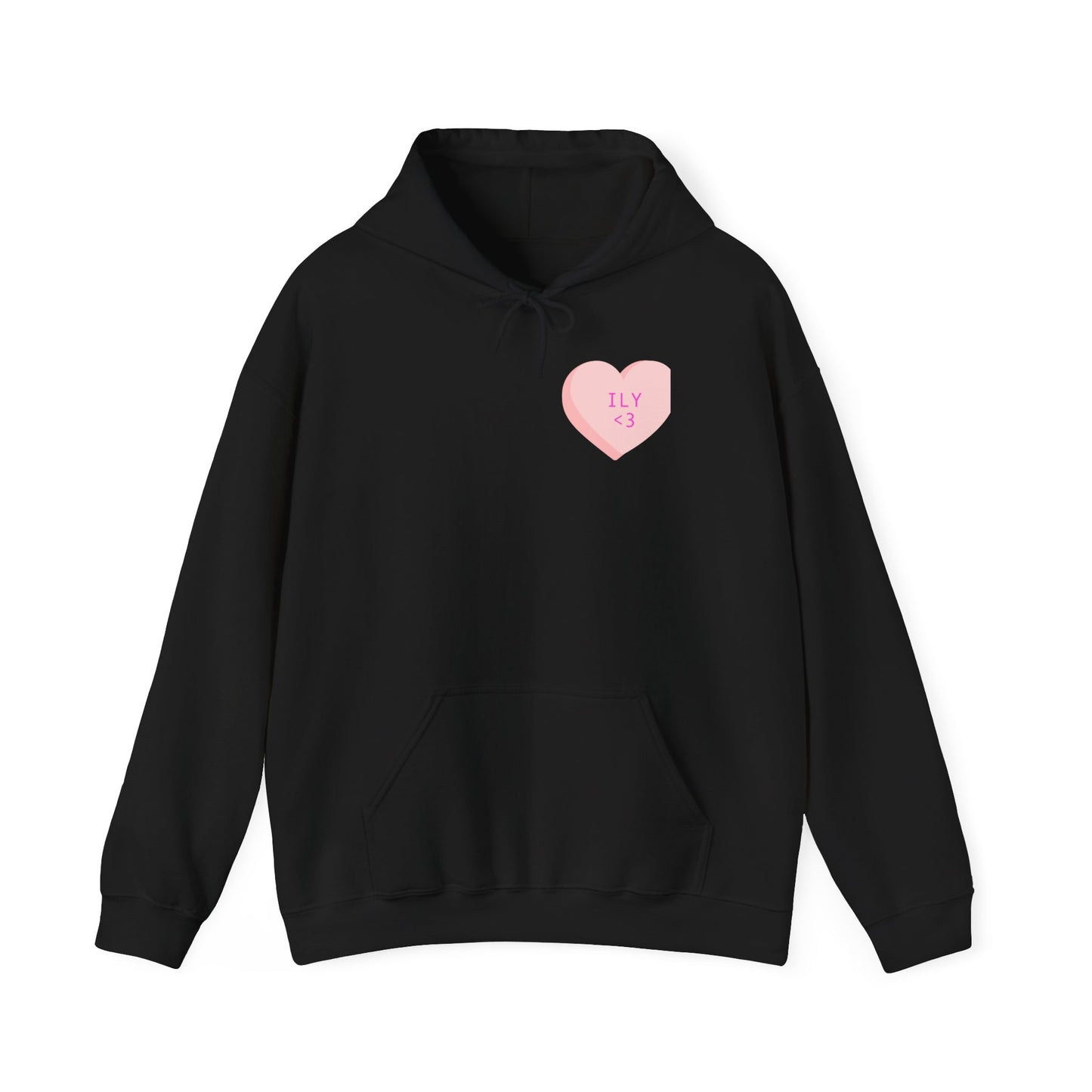 Love You Inscription Hoodie