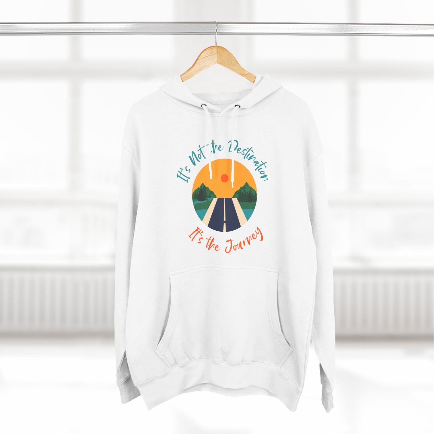 Three-Panel Fleece Hoodie