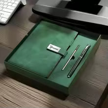 Executive Corporate Gift Set Customized Leather Notebook & Pen