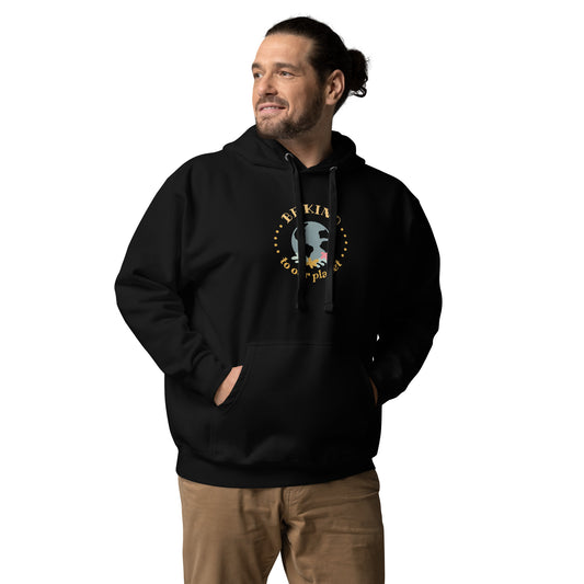 Unisex Hoodie with inscription "Be kind to our planet"