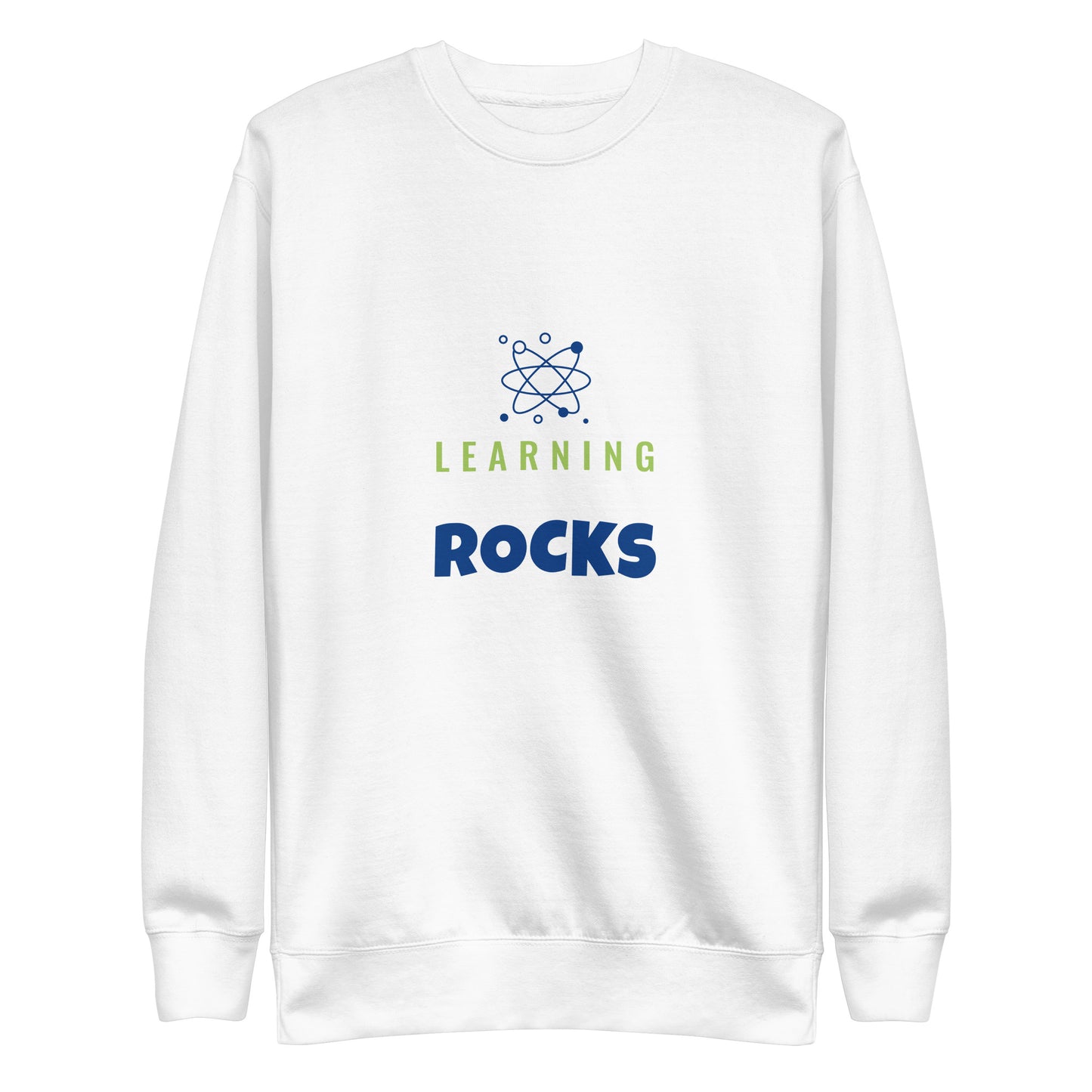 Unisex Premium Sweatshirt with inscription "Learning Rocks"